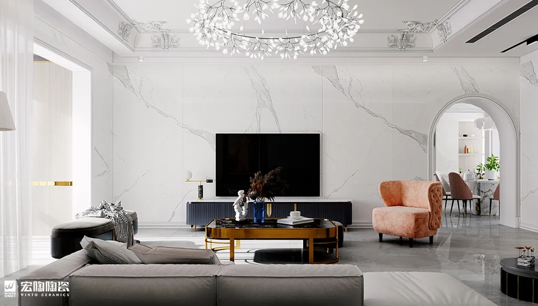 pp电子游戏东方白+皇家一号9-TPG2712A021ABC 瓷砖地砖1200×2700×9mm效果图