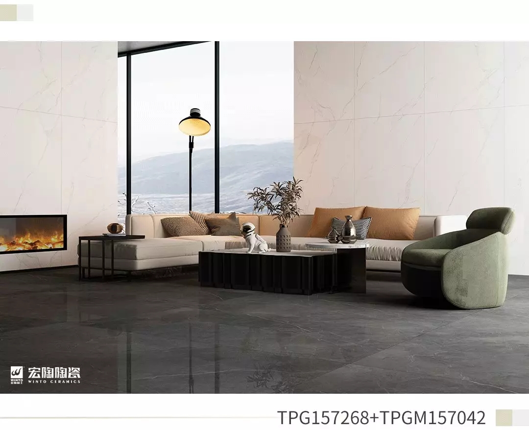 pp电子游戏TPG157268和TPGM157042瓷砖地砖效果图