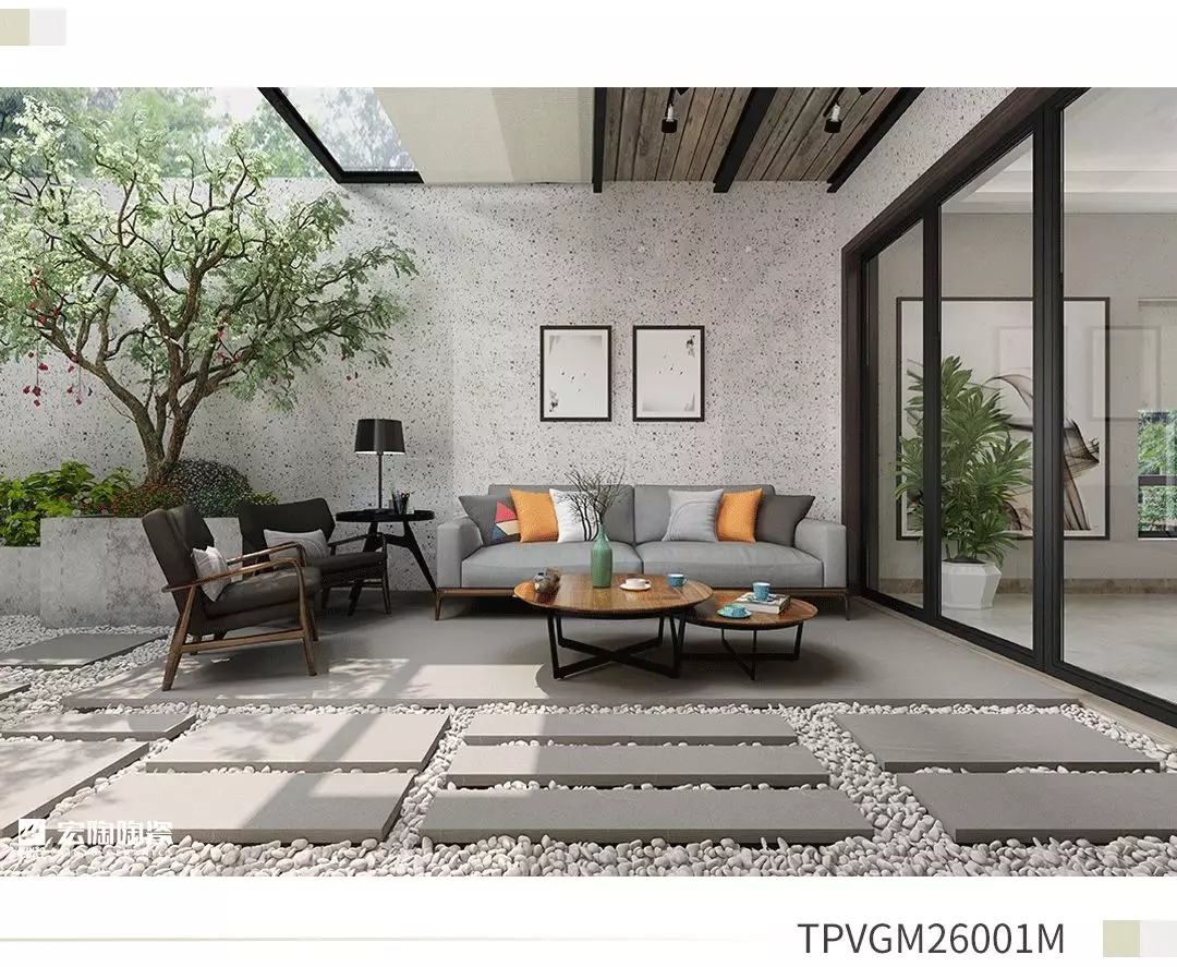 pp电子游戏TPVGM26001M瓷砖地砖生涯小阳台效果图