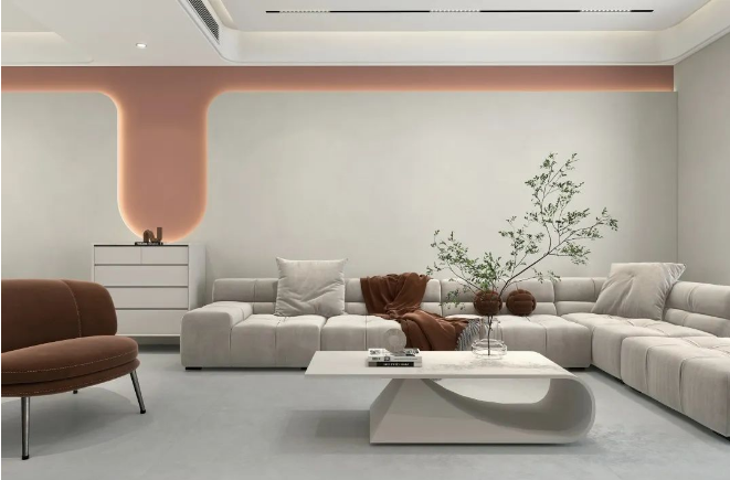 pp电子游戏客厅质感砖效果图