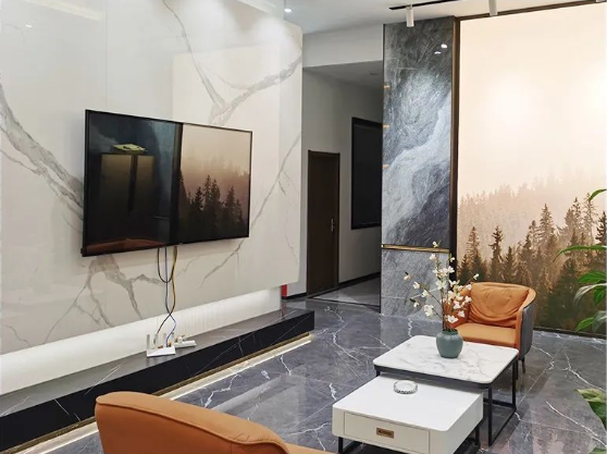 pp电子游戏地砖现代简约风客厅装修效果图